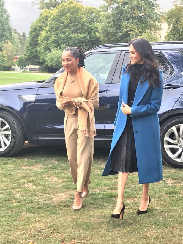  Meghan Markle, 37, once again hits all the right fashion notes, accompanied by her stylish mum Doria Ragland, 62