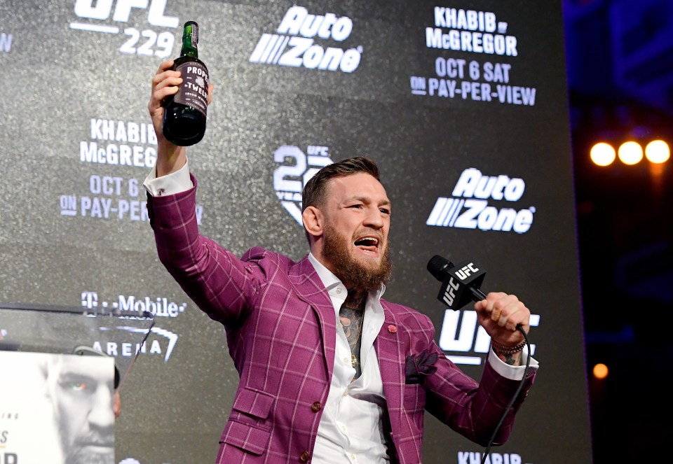 McGregor's new Proper Twelve Whiskey will be a sponsor in each one of his fights