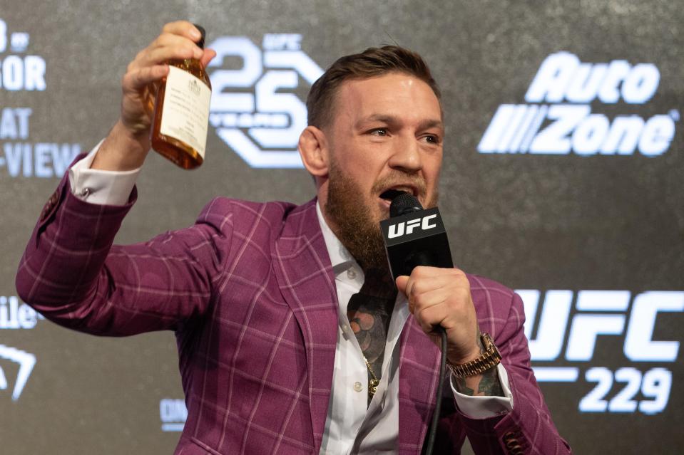  Conor McGregor brought a bottle of his 'Proper Twelve' whiskey along