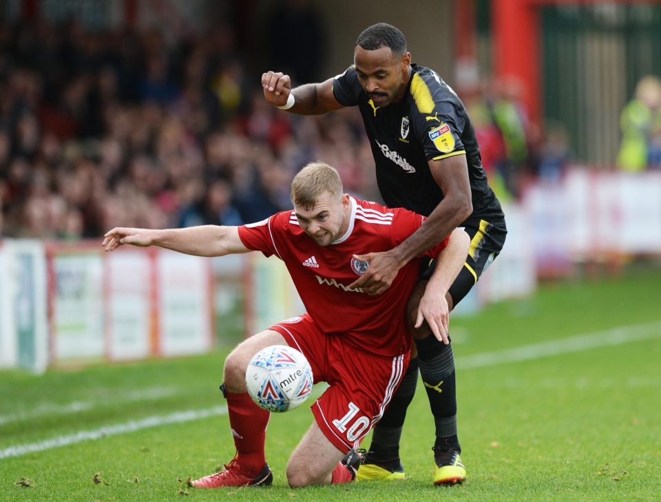  Accrington Stanley beat Wimbledon at City Ground on Saturday