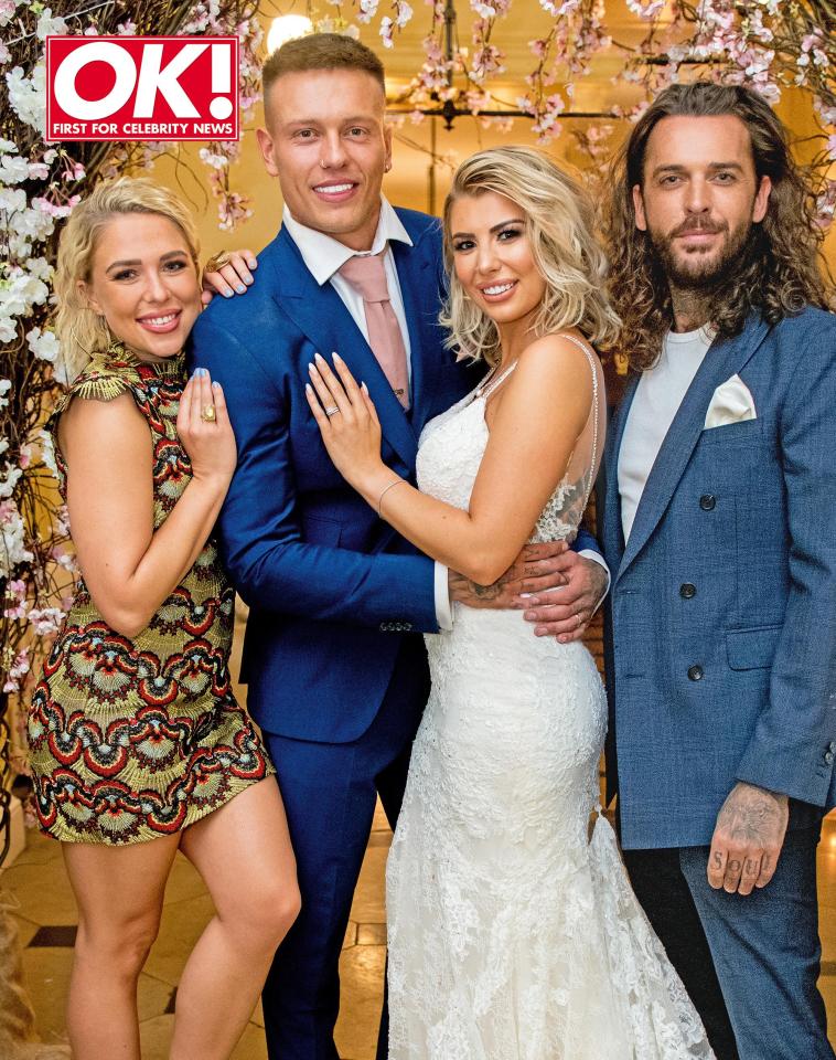  Olivia Buckland and Alex Bowen cried as they said 'I do' in front of 150 of their family and friends - including Gabby Allen and Pete Wicks