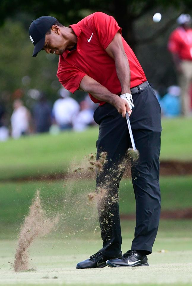  His first blip of the round came on the tenth hole when he missed the fairway with his drive