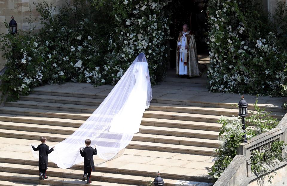  She kept the flower design a secret from Prince Harry, revealing all to him and the royal family on their wedding day