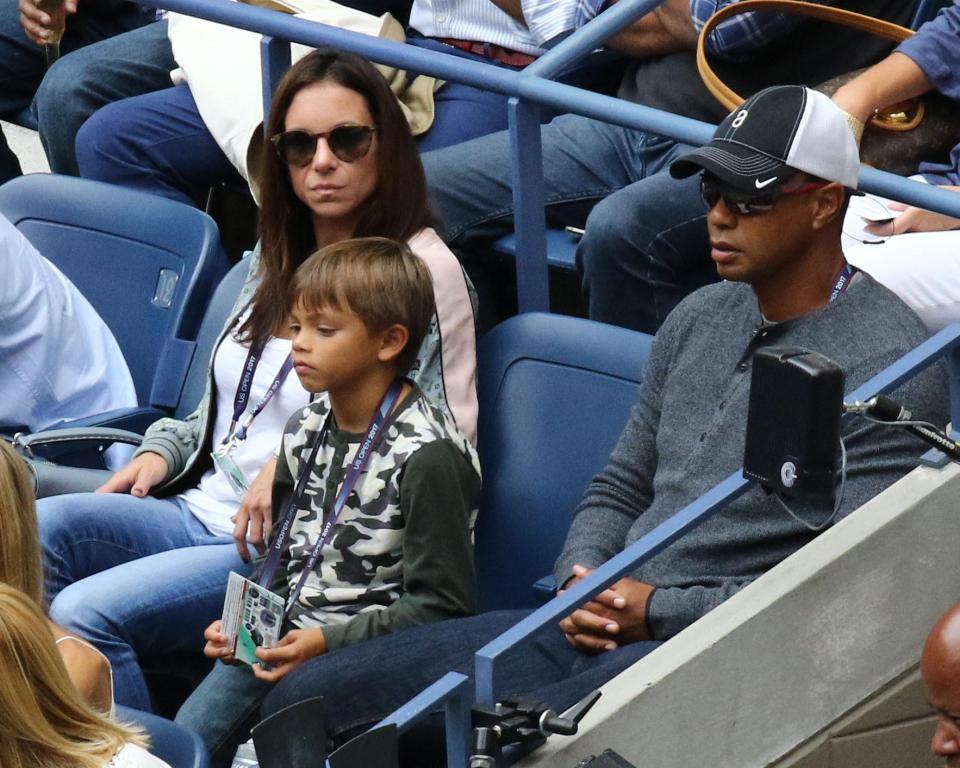  Tiger Woods at the US Open with Erica and Charlie