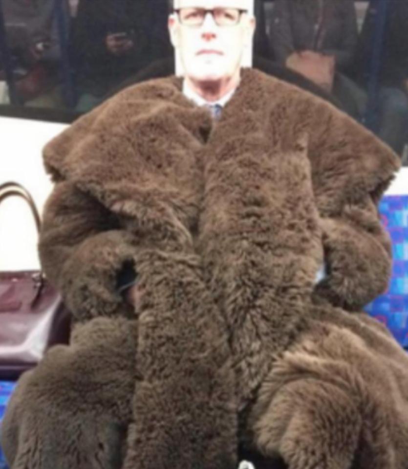  This man's grizzly coat is just ridiculous