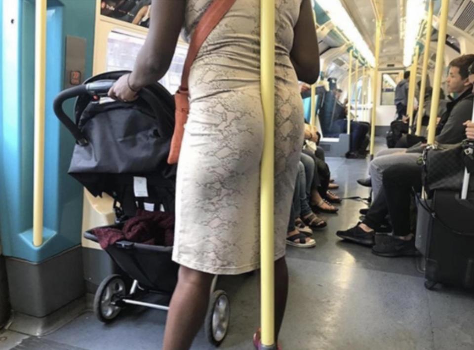  This mum's making a rod for her own back on the Underground