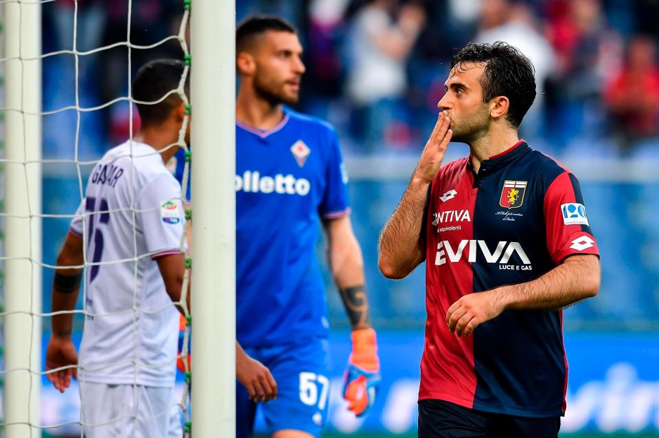 Giuseppe Rossi was playing for Genoa when he tested positive for a banned substance