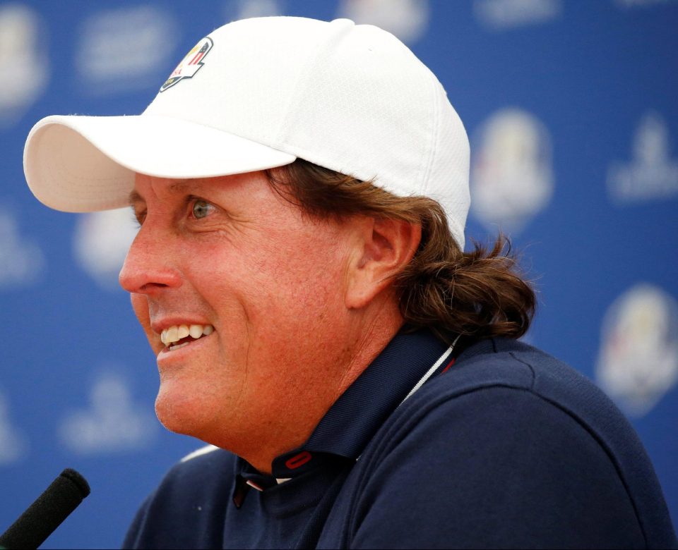  Phil Mickelson, like Tiger, will want to improve on his Ryder Cup record