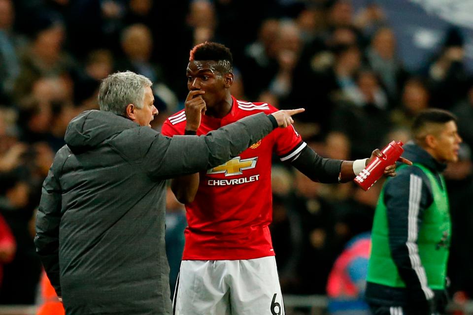 Pogba later complained to the media about Mourinho's tactics