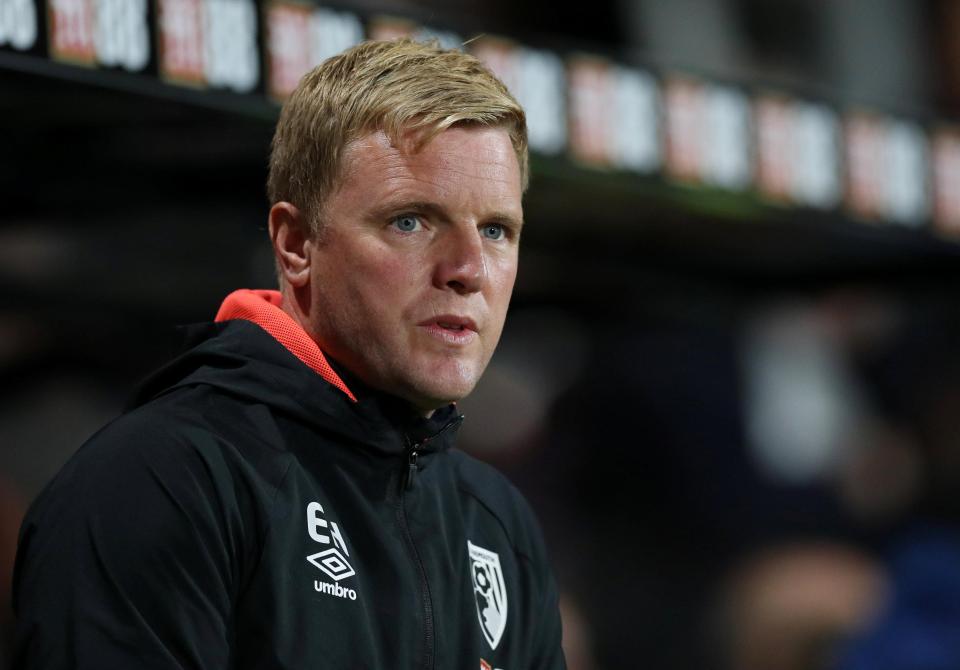  Eddie Howe's Bournemouth are ninth in the league