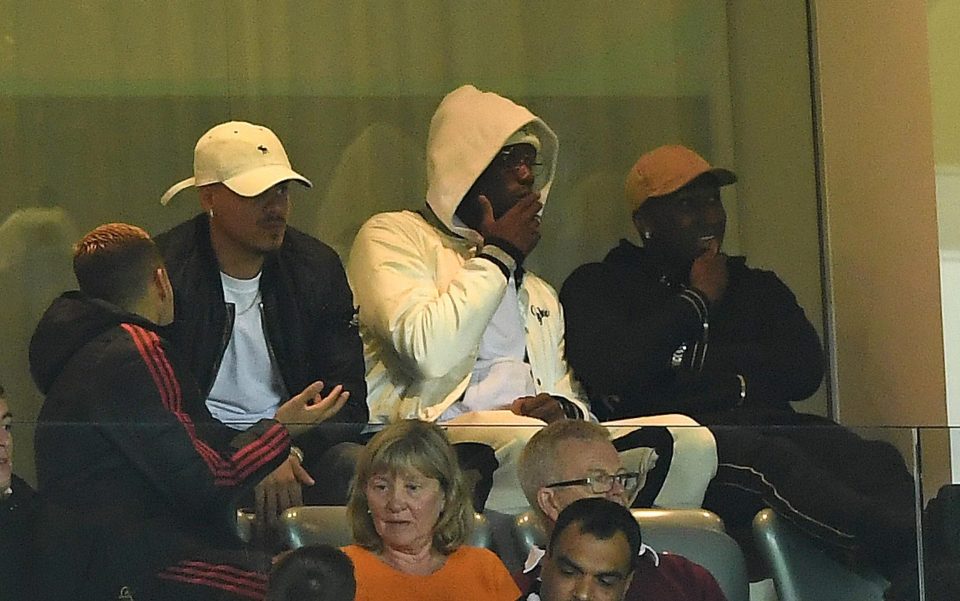  Pogba appeared in an all-white tracksuit for the Derby game, before leaving early and posting a video of him laughing - prompting the massive training ground row