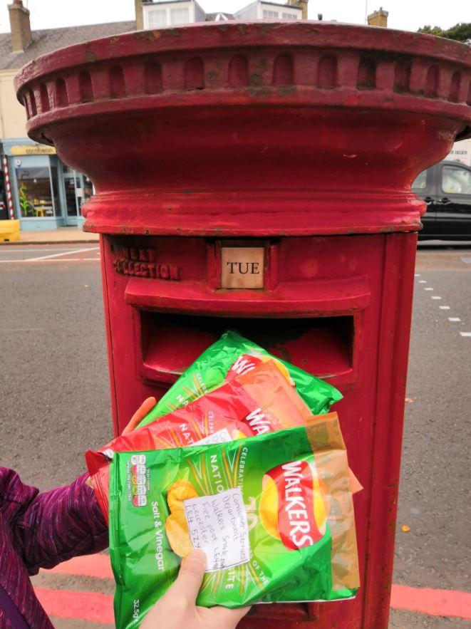  Brits have been posting empty crisp packets back to Walkers