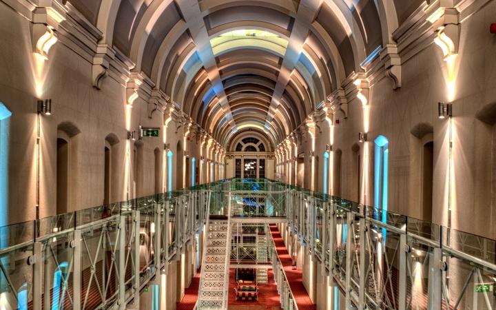  The £180-a-night Malmaison hotel used to be Oxford Prison, but now its walkways have been turned into a sleek place to stay