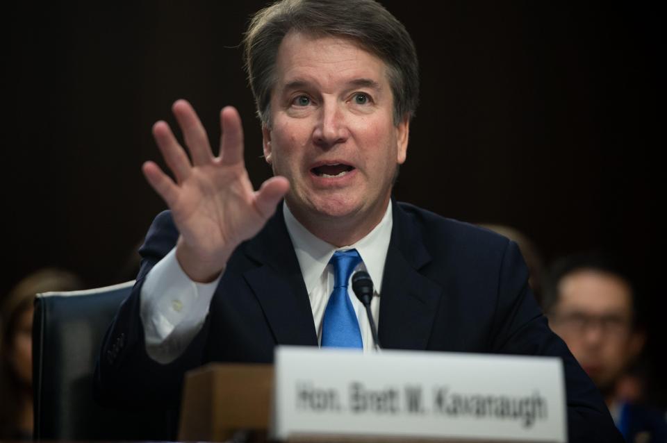  Brett Kavanaugh and one of his accusers are giving evidence at the public hearing