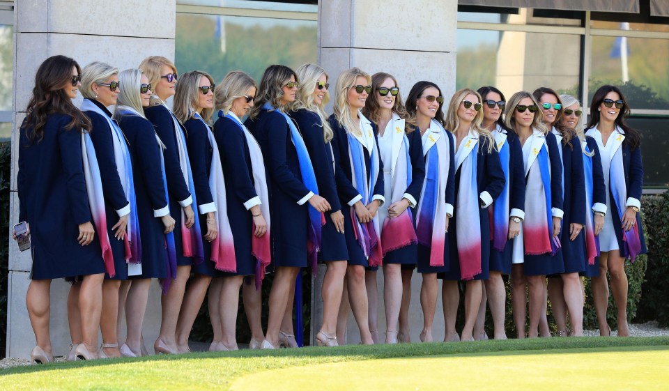 Team Europe’s WAGs have travelled to France to cheer on their partner’s