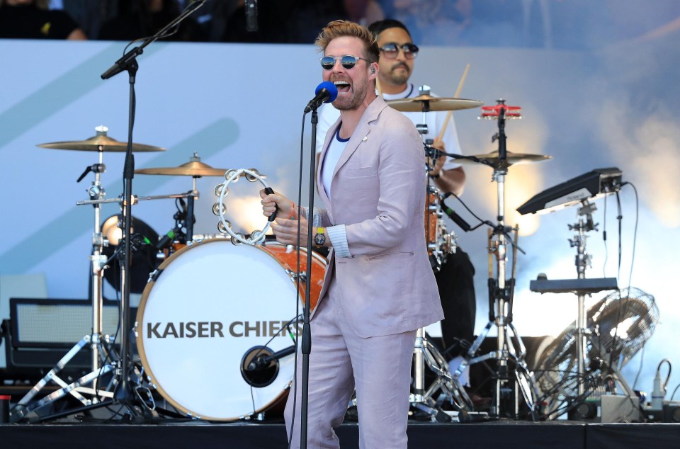 Kaiser Chiefs performed at the Ryder Cup opening ceremony