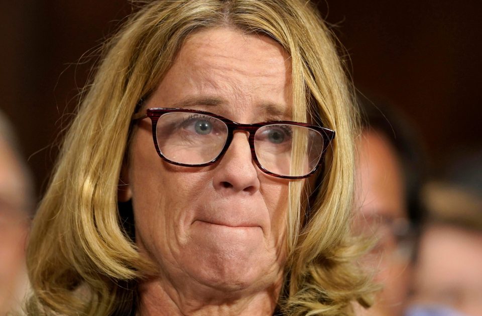  Dr Christine Blasey Ford claimed Kavanaugh pinned her down during a high school party