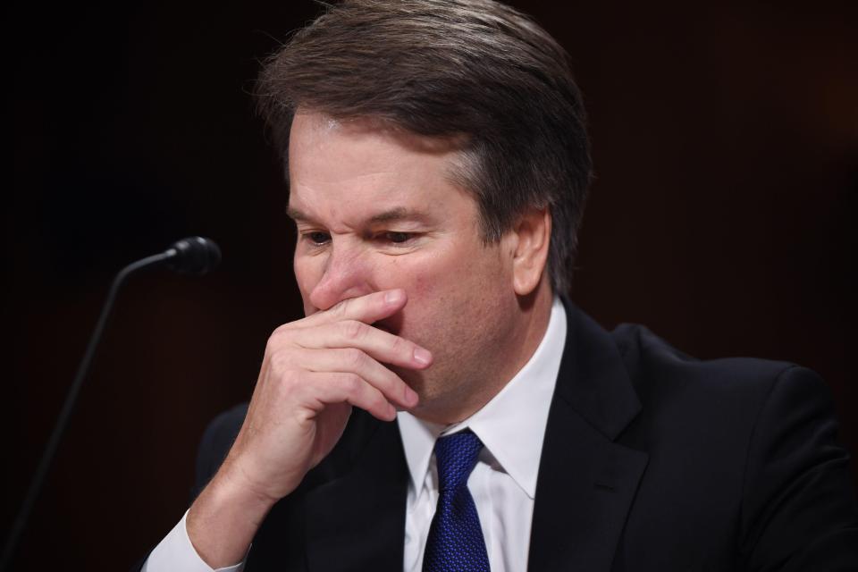 Kavanaugh fought back tears as he testified in front of the US judicial committee