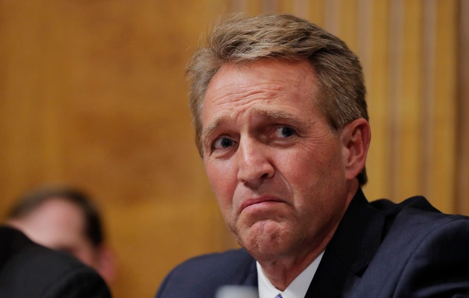  Senator Jeff Flake was a key undecided Republican vote in the Supreme Court confirmation for Brett Kavanaugh