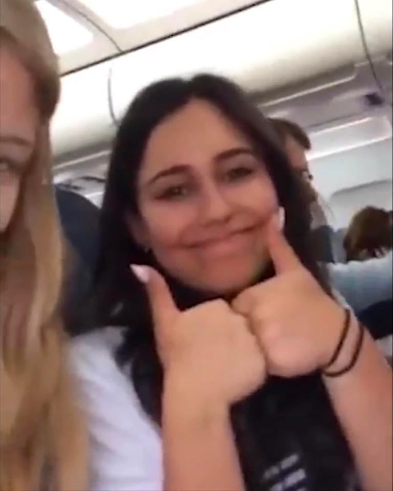  Natasha on her flight before dying