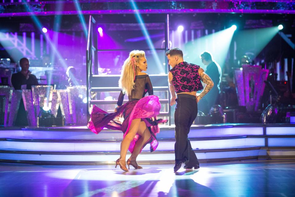  The pair danced the paso doble on Saturday night