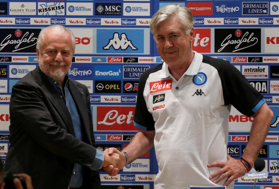  Aurelio De Laurren has promised to rebuild the Napoli stadium within two years