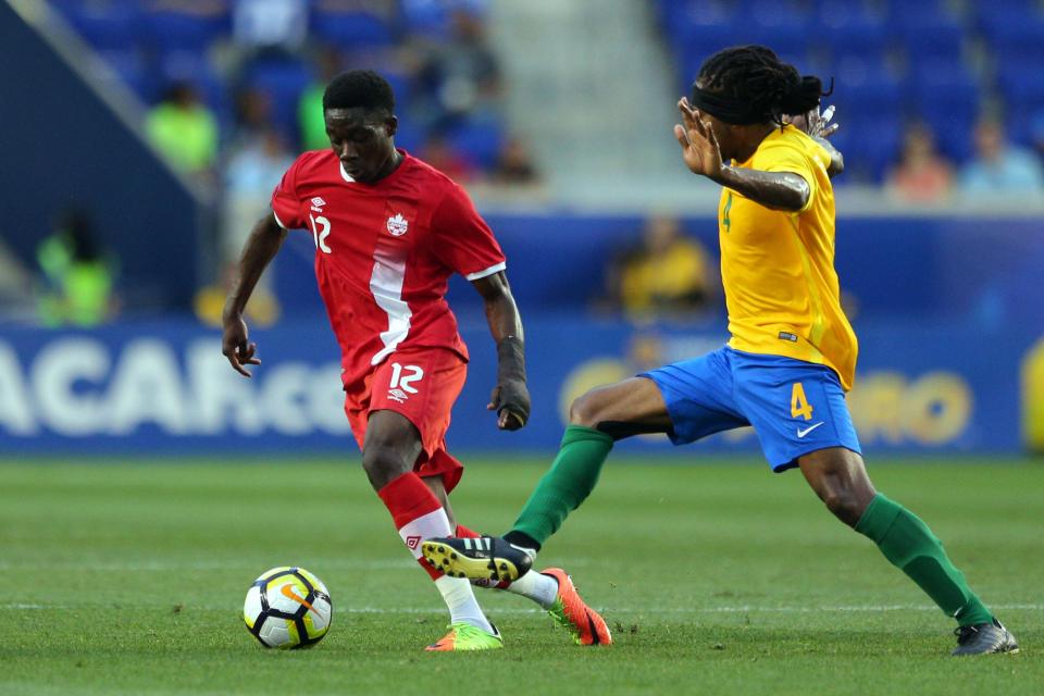  Alphonso Davies made his debut for Canada aged 16 shortly after gaining citizenship