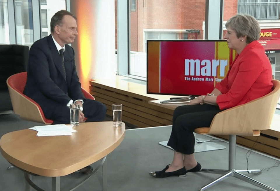  She told Andrew Marr a free trade deal was 'at the heart' of Chequers