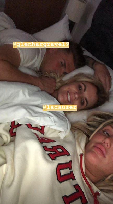 She later shared a picture of her and her friends recovering in bed