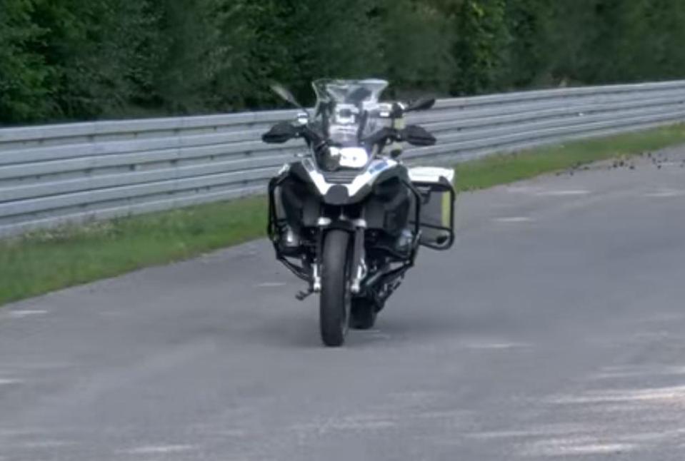  The motorbike can steer, balance and brake without a rider