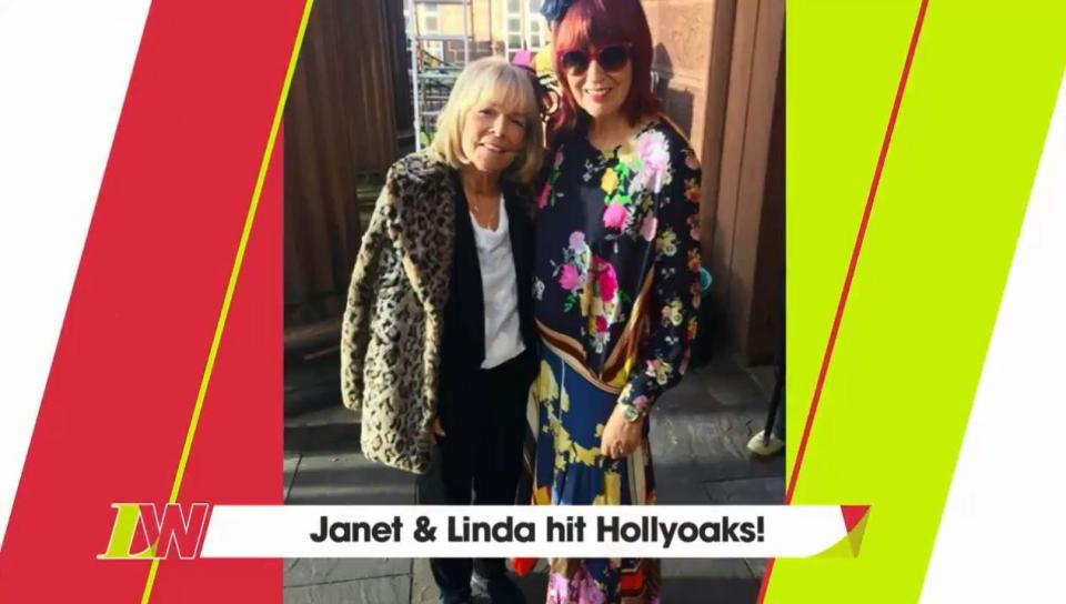  Janet and Linda revealed on today's Loose Women that they're set to appear in Hollyoaks