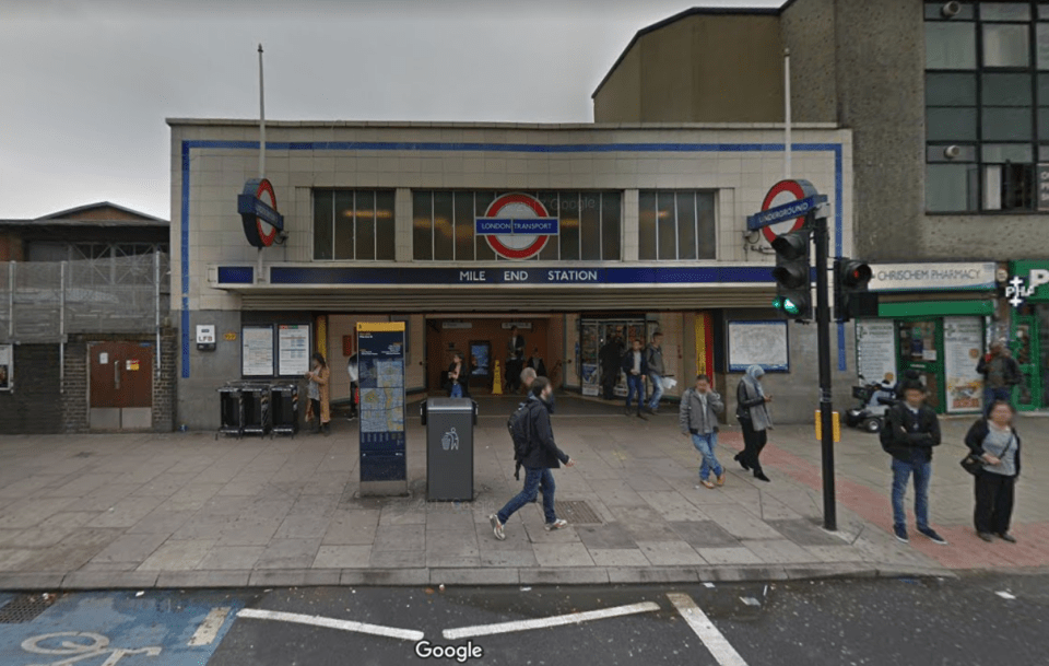  The alleged attack happened on a train as it travelled from Stratford to Mile End station in the early hours of this morning