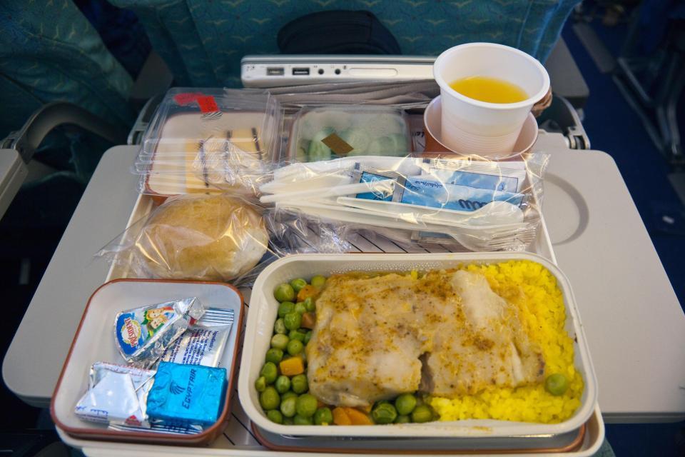 Pilots don't eat the same food as passengers - or the other crew