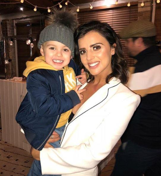  Lucy shared a photo with Ryan's nephew Teddy Thomas, whose dad is Adam Thomas