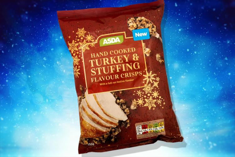 Asda’s festive crisps will be hitting shelves on October 8