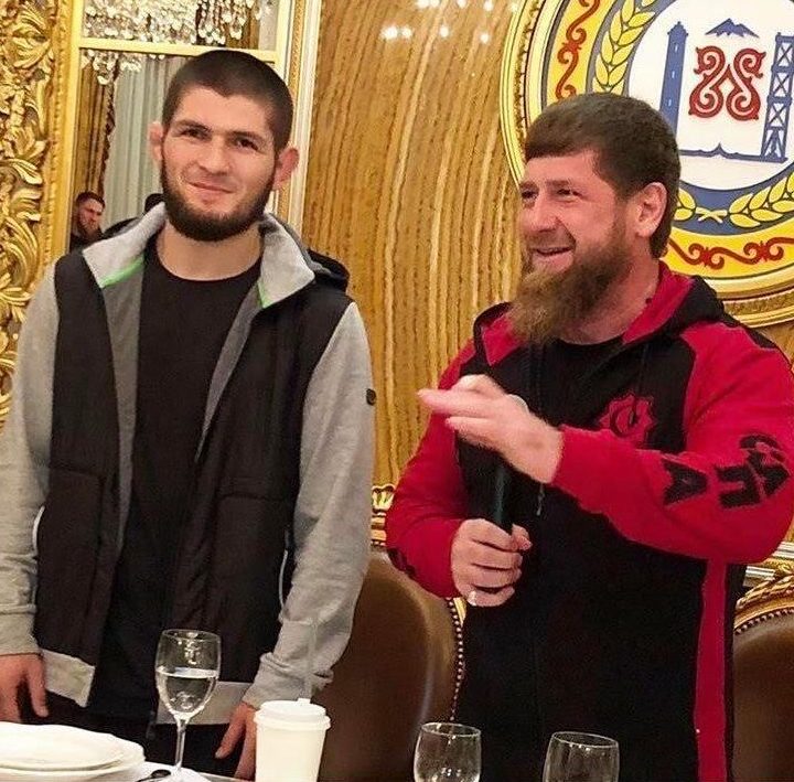 Its the calm after the storm as Khabib Nurmagomedov relaxes with Conor McGregor 