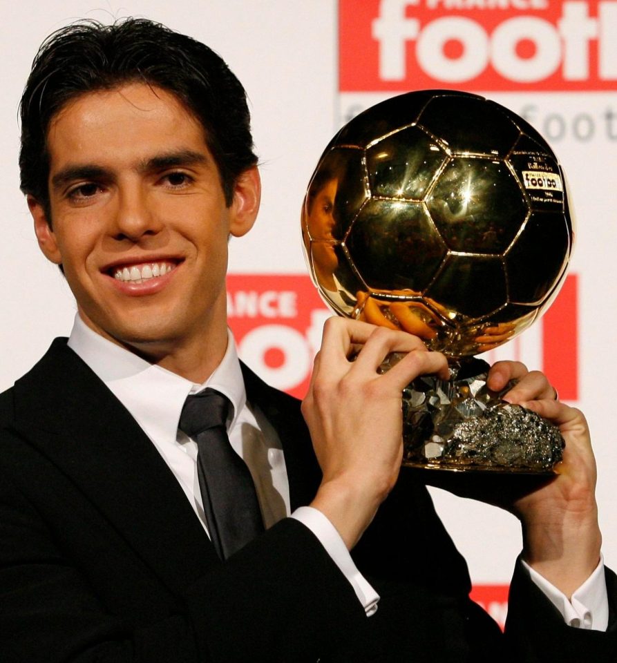  Kaka is the last player other than Cristiano Ronaldo and Lionel Messi to win the Ballon d'Or