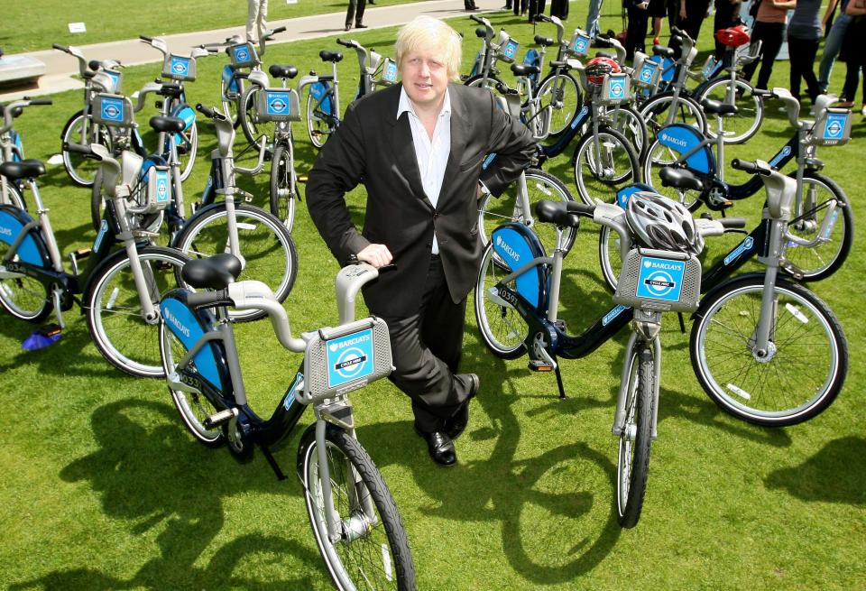  Boris Johnson introduced the 'Boris Bikes' to London back in 2010 when he was Mayor