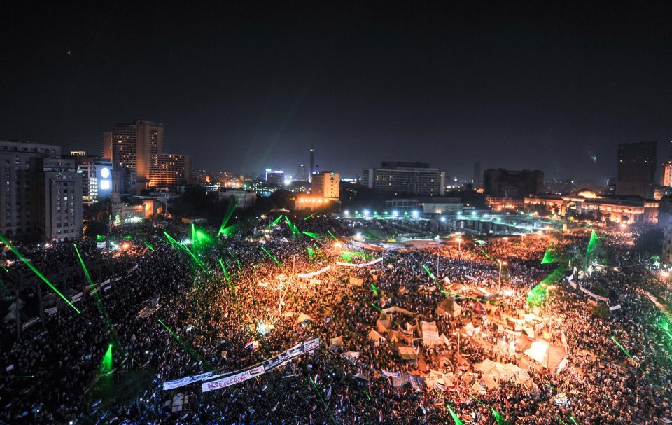  Cairo's Tahrir Square became the focal point for protesters