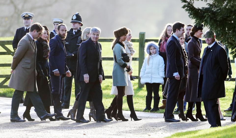  The Middletons joined the Royal Family for a WW1 memorial church service in 2016