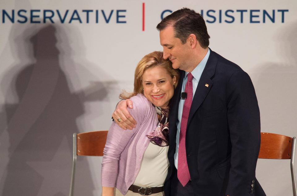  Ted Cruz with his wife Heidi