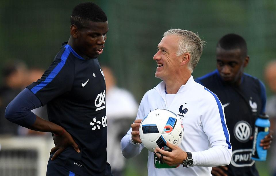 Didier Deschamps says he does not want to interfere with Paul Pogba and Jose Mourinho's relationship