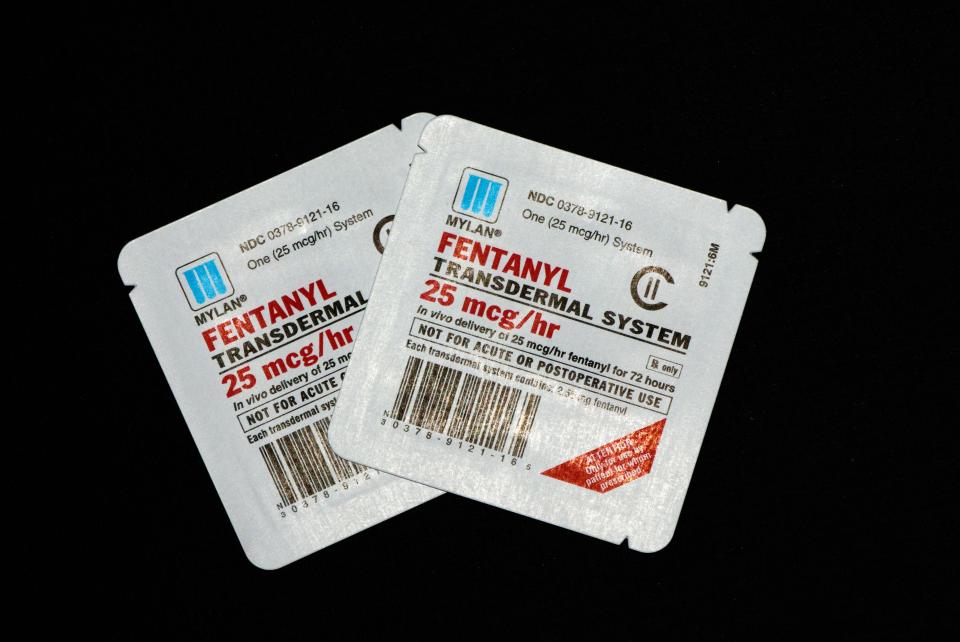  Fentanyl is a painkiller 50 times stronger than morphine and even used patches contain enough of the drug to kill a child