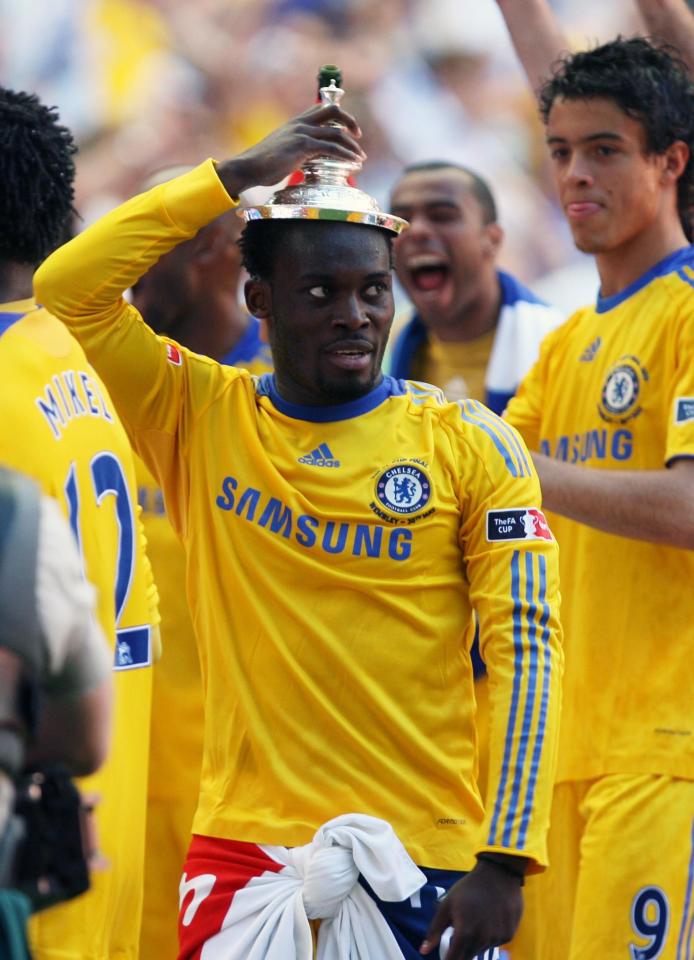  Essien lifted the FA Cup four times during his time in English football