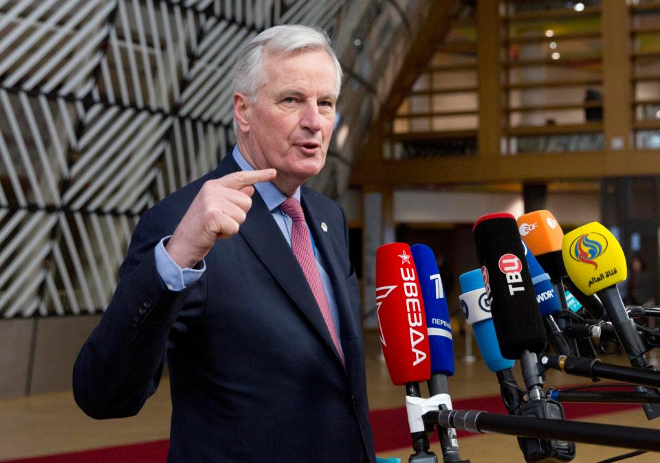  Mr Barnier made the comments at a closed meeting with diplomats from national capitals