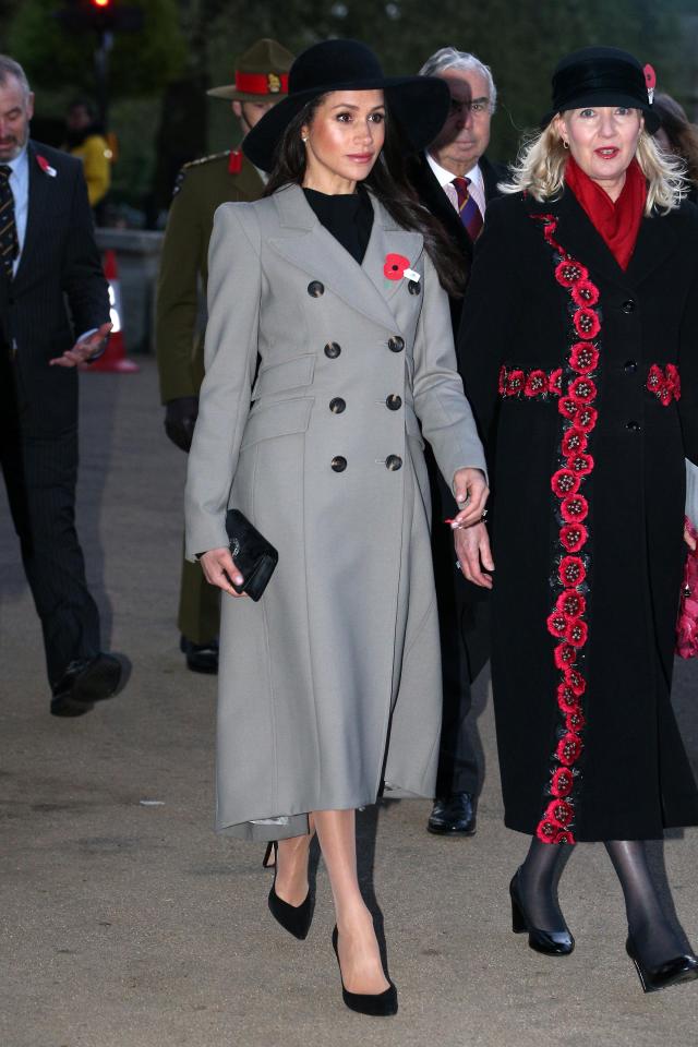  She had a different outfit for the Anzac Day dawn service