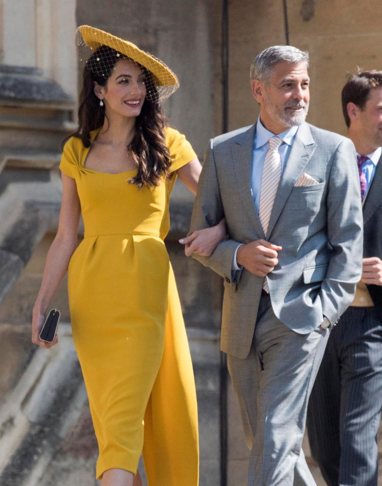  George and Amal Clooney, above, will be in attendance at the wedding - along with a host of other A-listers