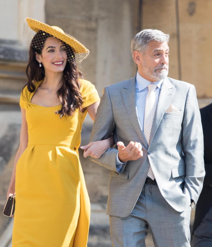  George and Amal Clooney are leading the race to be named godparents to the royal baby