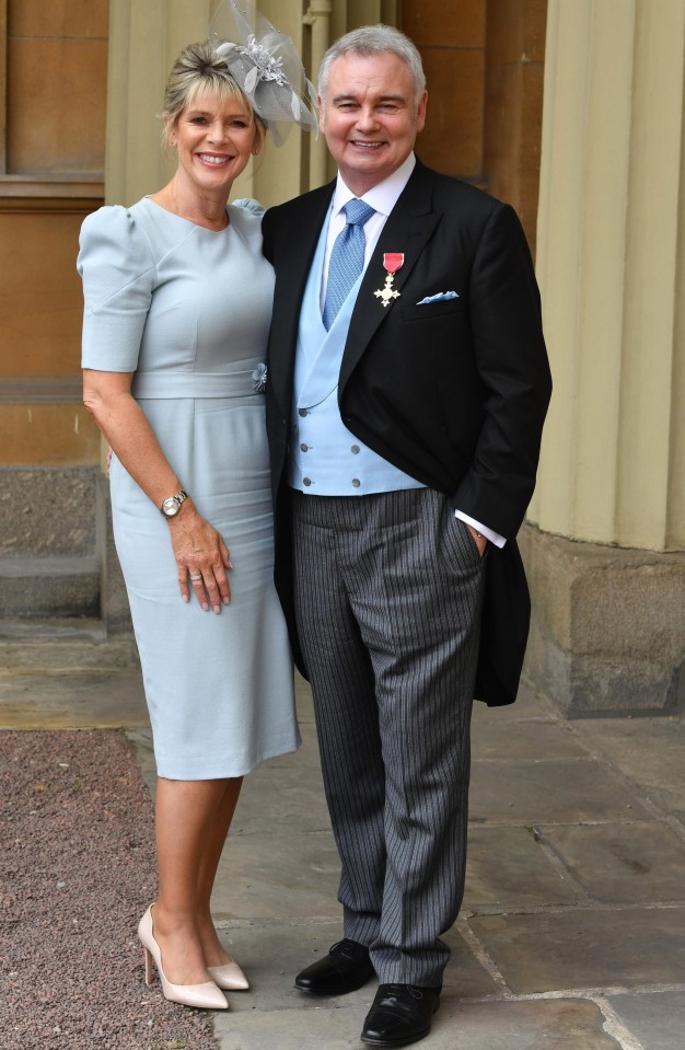 Ruth Langsford, left, and Eamonn Holmes, right, will host ITV's coverage of the Royal Wedding