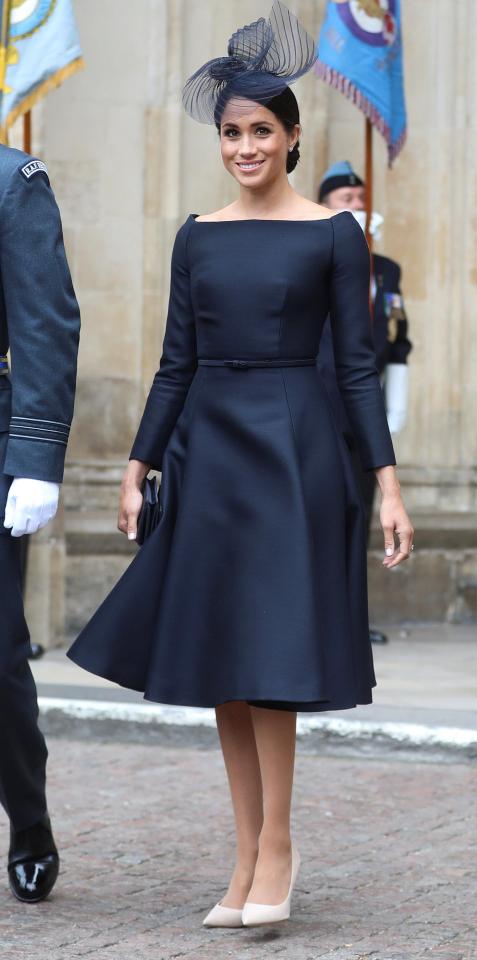  Leaving Westminster Abbey after a service to mark the centenary of the Royal Air Force